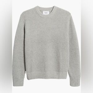 Wax London Wilde Waffle Knit Sweater Crewneck Wool Blend Pullover Men Size Large